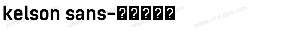 kelson sans字体转换